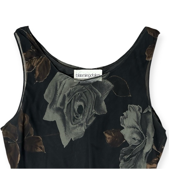 Bloomingdale’s Long Silk Floral Formal Dress Size Women’s Size Small - Picture 2 of 10